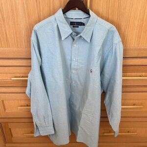 Ralph Lauren Men's Light Blue Button-Down Oxford Shirt